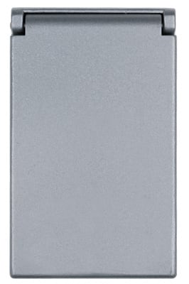 Pass & Seymour / Legrand - Pass & Seymour 4512 WeatherproofHeavy CastAluminum Cover Decorator/Ground Fault Circuit Interrupter Vertical - Gray