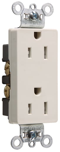 Pass & Seymour / Legrand - P&S TR26252LA CML TR DECO REC 15A12