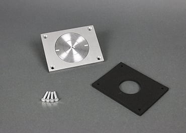 The Wiremold Co - Wiremold 830CKTCAL-3/4 3.29 x 4.3" Brushed Aluminum Floor Box Power or Communication Cover Plate