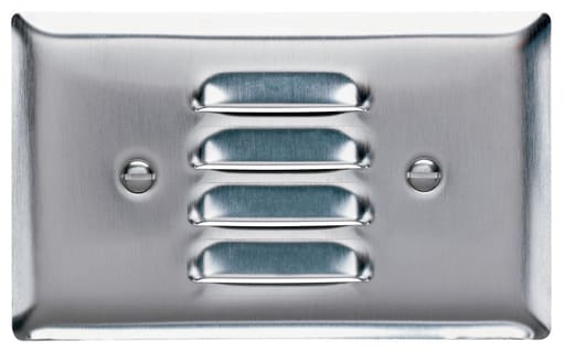 Pass & Seymour / Legrand - Pass & Seymour SS760-W 1Gang Wall Plate, Horizontal Louver, Standard - 302 Stainless Steel, Painted White