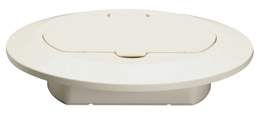 Pass & Seymour / Legrand - Pass & Seymour TM1542-TR-LA Light Almond Plastic Tamper-Resistant Floor Box Cover Plate