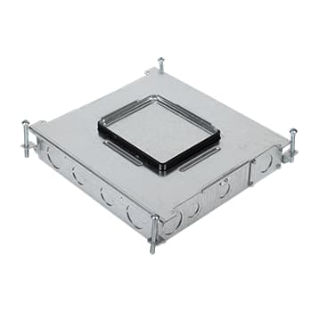 The Wiremold Co - Wiremold RFB6 14-5/8 x 14 x 3-1/4" 6-Gang Steel Rectangular Recessed Floor Box