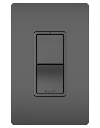 Pass & Seymour / Legrand - Pass & Seymour RCD33BK Combination Switch, (2) Single Pole/3-Way, 15A 120V - Black
