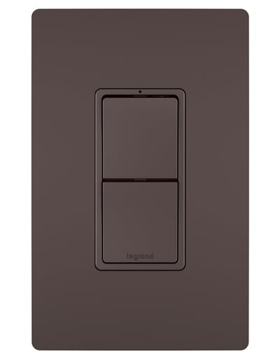 Pass & Seymour / Legrand - Pass & Seymour RCD33DBCC6 Combination Switch, (2) Single Pole/3-Way, 15A 120V - Dark Bronze