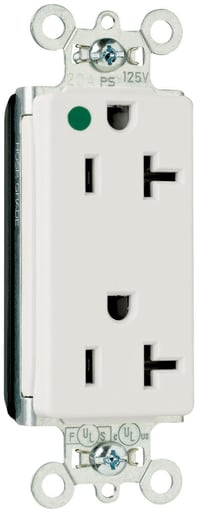 Pass & Seymour / Legrand - P&S PT26362HGW PT DUP DECO HG 20A/1