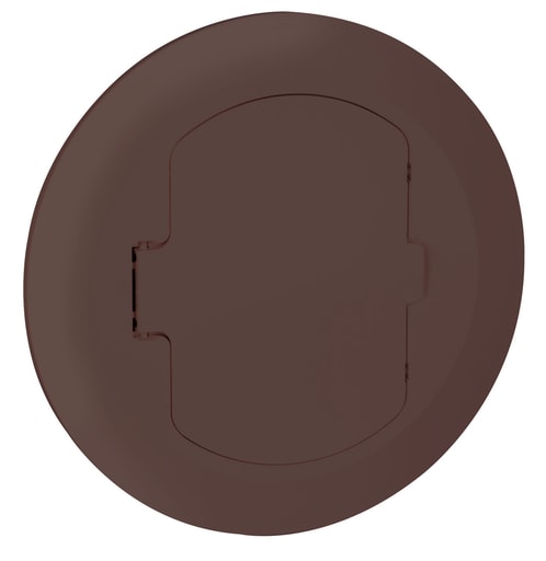 Pass & Seymour / Legrand - Pass & Seymour TM1542-TR-BR 6.5 x 0.437 Inch NEMA 5-15R Brown Thermoplastic Round Floor Box Cover