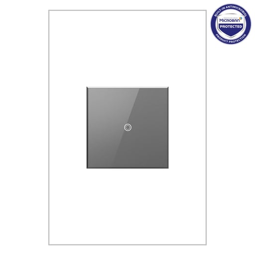 Pass & Seymour / Legrand - Pass & Seymour ASTP1532-M4 15A 120V Single Pole/3-Way 1-Module Tap Switch - Magnesium