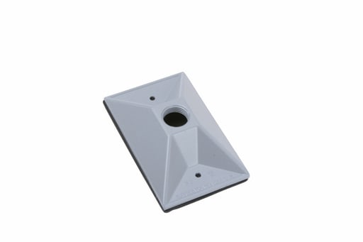 Pass & Seymour / Legrand - Pass & Seymour WPB11 Gray 1-Gang Raised Weatherproof Box Outdoor Lamp Cluster Cover