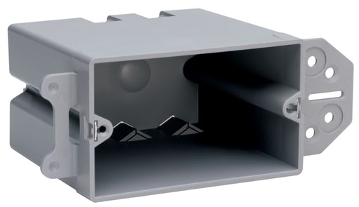Pass & Seymour / Legrand - Pass & Seymour SH1-22-B 1Gang Steel Stud Bracket Plastic Box w/ Bracket, Horizontal