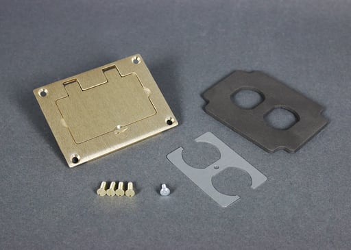 The Wiremold Co - Wiremold 828DPGFITC Rectangular Duplex Cover Plate