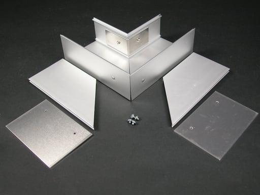 The Wiremold Co - Wiremold AL3311 AL3300-Series 90 Degree Flat End Fitting