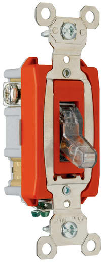 Pass & Seymour / Legrand - Pass & Seymour PS20AC1-CPL7 1pole Pilot Lighted Switch, Back & Side Wire, 20A 277V - Clear