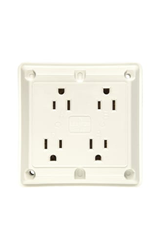 Pass & Seymour / Legrand - P&S 415W QUAD RECEPT 15A 125V W