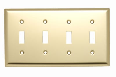 Pass & Seymour / Legrand - P&S SB4PB SMOOTH POLISHED BRASS 4G