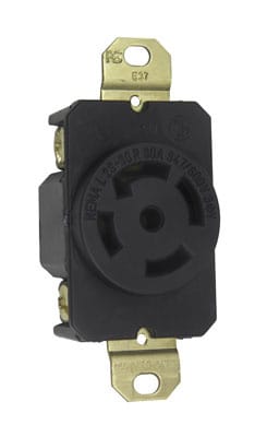 Pass & Seymour / Legrand - Pass & Seymour L2330-R Turnlok Single Receptacle, 5wire, 30amp 347/600V