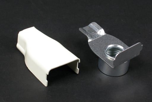 The Wiremold Co - Wiremold V5784 2-1/8" Ivory Steel 1-Channel Raceway Elbow Box Connector