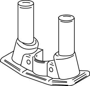 The Wiremold Co - Wiremold COM75 3/4" Poke-Through Communication Adapter