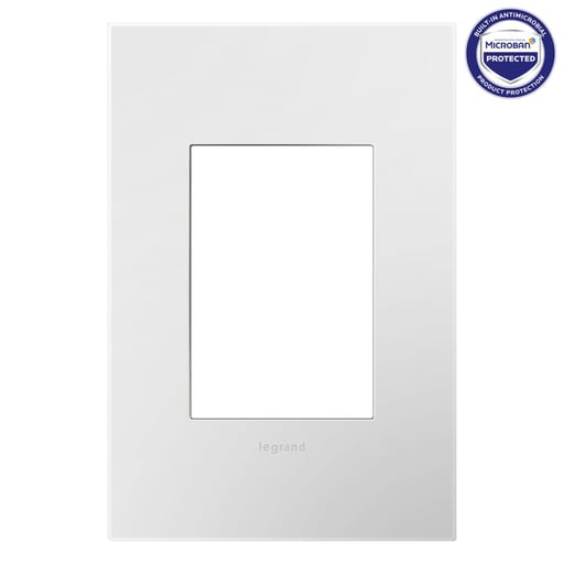 Pass & Seymour / Legrand - Pass & Seymour AWP1G3-WH4 1-Gang 3-Module Wall Plate - Gloss White