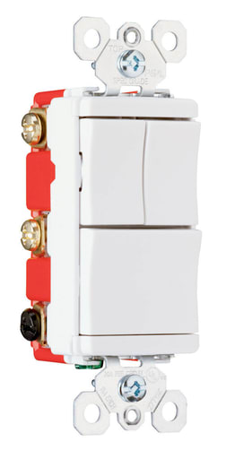 Pass & Seymour / Legrand - Pass & Seymour PS8111-20W Decorator Combo 3 Switches, White