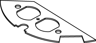 The Wiremold Co - Wiremold CRFB-D-1 CRFB-Series Duplex Device Plate