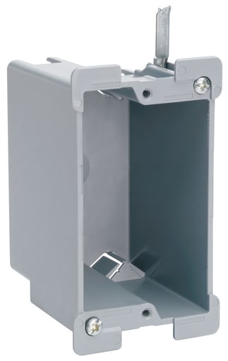 Pass & Seymour / Legrand - Pass & Seymour P1-16-W 3.75 x 2.25 x 3.03 Inch 16 In. Plastic 1-Gang Old Work Switch and Outlet Box with Threaded Mounting Hole