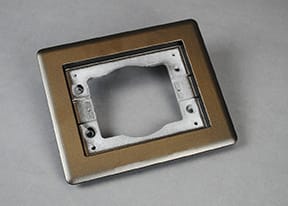 The Wiremold Co - Wiremold 817TCAL-BZ 1-Gang Carpet & Tile Flange, Bronze