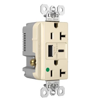 Pass & Seymour / Legrand - P&S TR20HUSBACLA 20A 125V DUP HG TR