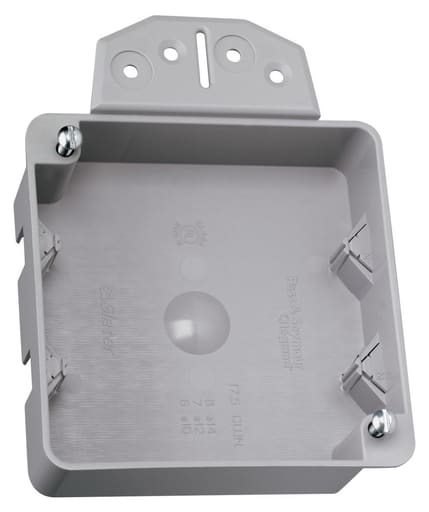 Pass & Seymour / Legrand - Pass & Seymour S4418BAC 4-1/4 x 1-1/4 x 4-1/4 Inch 17 In. Plastic Shallow Square Box