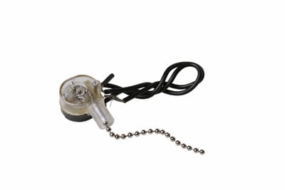 Pass & Seymour / Legrand - Pass & Seymour 220 Heavy-duty single pole canopy pull siwtch. Two black leads (18 AWG) 6.5 long. RU Listed.