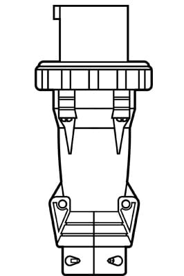 Pass & Seymour / Legrand - Pass & Seymour PS420P7-W Pin & Sleeve Plug, 3pole 4wire, 20a 3/240V