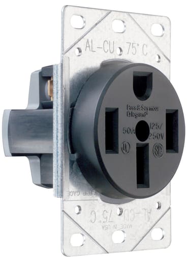 Pass & Seymour / Legrand - Pass & Seymour 3894 Straight Blade Receptacle 50Amp 125/250Volt 3Pole 4Wire