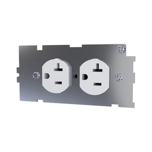 The Wiremold Co - WLK RFBADP20TRW 20 AMP DEVICE PLATE
