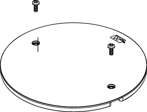 The Wiremold Co - Wiremold AV3APTCBK AV3-Series Poke-Thru Abandonment Plate