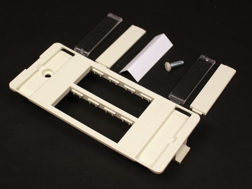 The Wiremold Co - Wiremold 5507-4TJ Non-Metallic Four Tracjack Ivory Faceplate