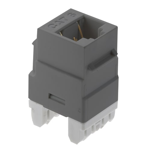Pass & Seymour / Legrand - On-Q WP3460-GY Gray CAT 6 RJ45 T568 A/B M20 Keystone Connector