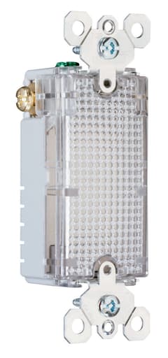 Pass & Seymour / Legrand - Pass & Seymour TMHWL-LOUVCC 120 VAC Clear LED Decorator Full Hallway Night Light