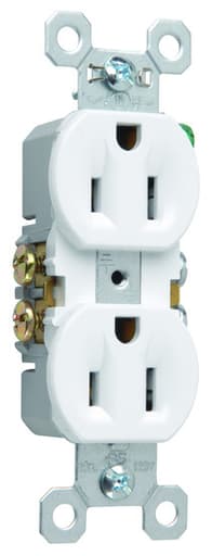 Pass & Seymour / Legrand - Pass & Seymour 3232-SW Duplex Self-Grounding Receptacle. 15 Amp, 125 Volt, White