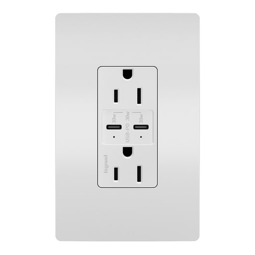 Pass & Seymour / Legrand - P&S R26USBPDWCC6 RAD 30W PWR DELIVE