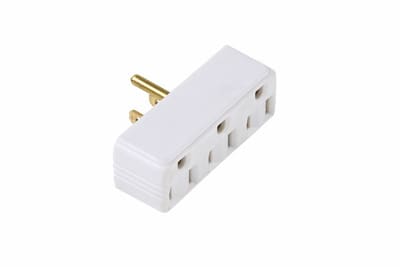 Pass & Seymour / Legrand - Pass & Seymour 697-W Adapter 1Outlets to 3Outlets - White