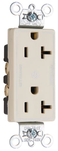 Pass & Seymour / Legrand - Pass & Seymour 26352-CDI 20A 125V Dual Controlled Plug Load Duplex Outlet Ivory
