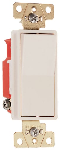 Pass & Seymour / Legrand - Pass & Seymour 2623-LA Three-way, Back and Side Wire, Decorator Switch, 20 amps, 120/277V - Light Almond