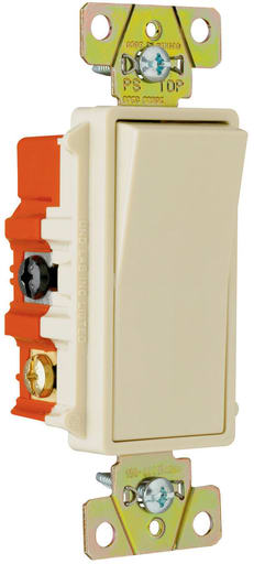 Pass & Seymour / Legrand - Pass & Seymour 2622-I Double Pole, Back And Side Wire, Decorator Switch, 20 Amps, 120/277 Volts, Ivory.