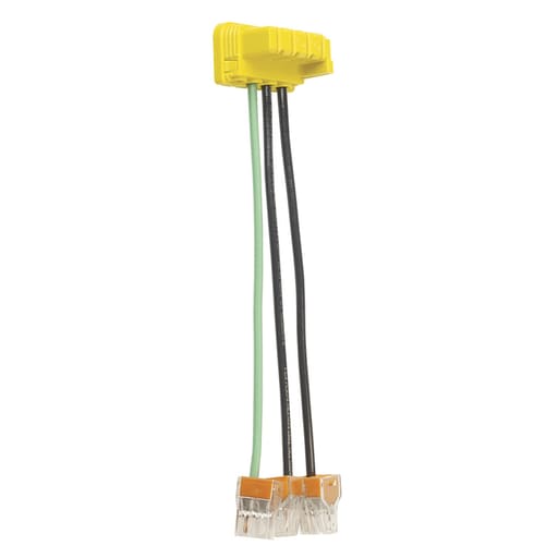 Pass & Seymour / Legrand - Pass & Seymour PTS6-STR3277BP 15/20 Amp 277 VAC 1-Pole 3-Wire Stranded Green/Brown/Brown Polycarbonate AC Switch Connector