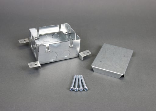 The Wiremold Co - Wiremold 880M1 1/2 x 3/4" 37 In? 1-Gang Shallow Stamped Steel Floor Box