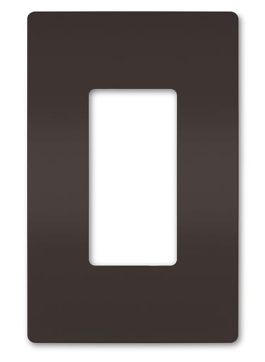 Pass & Seymour / Legrand - Pass & Seymour RWP26 1Gang Screwless Wall Plate, Radiant® - Brown