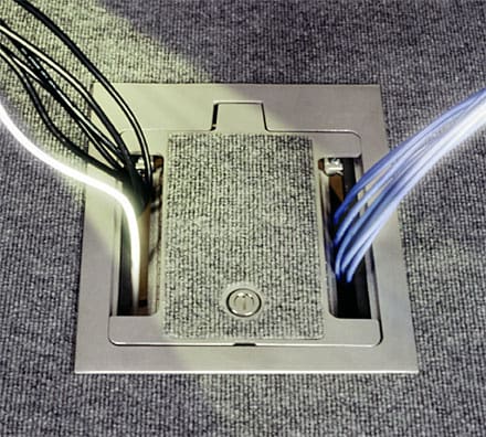 The Wiremold Co - Wiremold RFB9 14-3/4 x 12-5/8 x 4-1/8" 9-Gang Steel Rectangular Recessed Floor Box