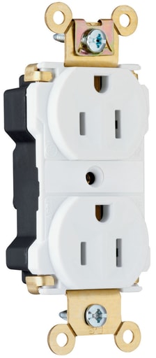 Pass & Seymour / Legrand - Pass & Seymour PT5262AW PlugTail™ Industrial Extra Heavy-Duty Spec Grade Duplex Receptacle, 15A 125V - White
