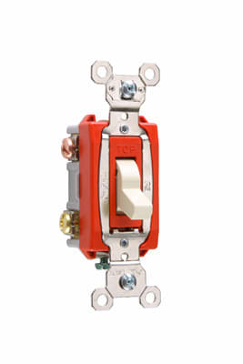 Pass & Seymour / Legrand - Pass & Seymour PS20AC3-ISL 3way Lighted Switch, Back & Side Wire, 20A 120/277V - Ivory