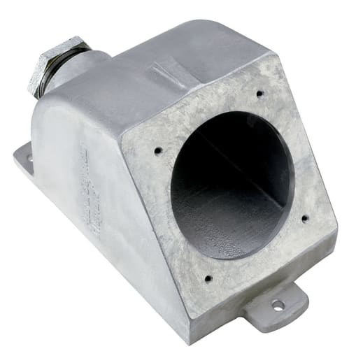 Pass & Seymour / Legrand - Pass & Seymour PSBB601-W Angled Metallic Back Box w/ 1-1/2" Hub, 60A