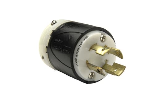 Pass & Seymour / Legrand - Pass & Seymour L2030-P Turnlok Plug, 4wire, 30amp 347/600V